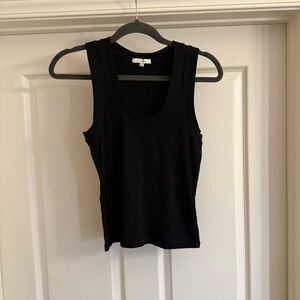 Black Sleeveless Top, Size Small